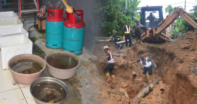 地下水管破裂 制水28小时 文丁近万居民苦不堪言