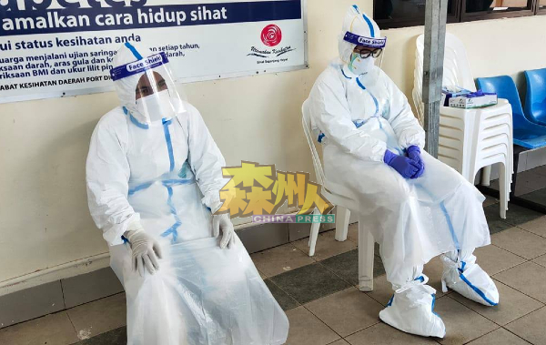虽然已身心俱疲，但是医护人员没放弃抗疫，为的是确保波德申县内的新冠肺炎疫情受控制。