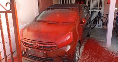 点错相或另有动机？ 住家轿车遭泼红漆