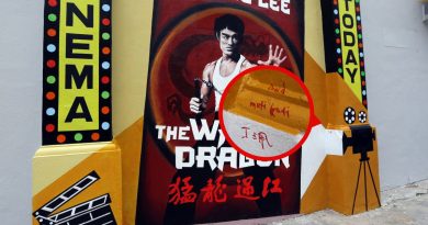艺术巷出现“涂鸦女郎” 多幅壁画被污了