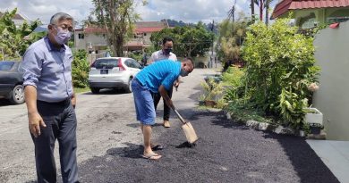 获拨款270万令吉 罗白6花园将重铺道路