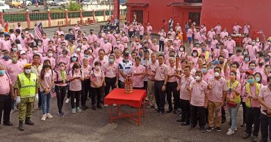文化火炬行淡边站 逾600人横跨森甲两地