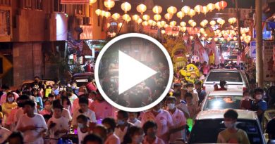 【森州人头条】国旗灯笼齐出 千人知知港热烈迎火炬