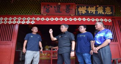 嘉拉鲁丁进庙巡视拨款   知知港2庙各获1万维修