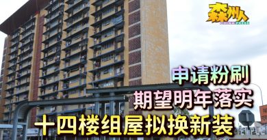 申请粉刷 期望明年落实 十四楼组屋拟换新装