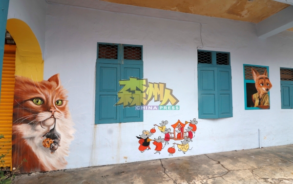 芙蓉文化街有许多壁画，供民众及游客打卡拍照。