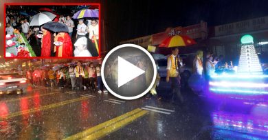 卫塞节前夕天降甘露 逾千民众雨中游行5公里