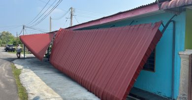 狂风袭马口区 10屋屋顶被吹走