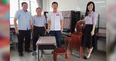 绿峰岭华小明年逾200新生 谢琪清拨5万添购桌椅