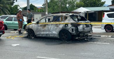 宝腾X50休旅车起火 发出阵阵爆炸声