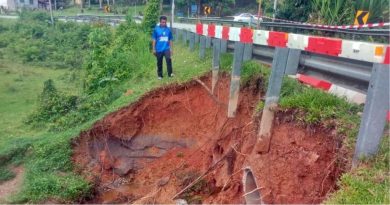 修复土崩区 Kampung Batu-Inas路关闭两天