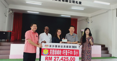 谢琪清：助亚沙区13华小推动发展 全年拨款将突破百万