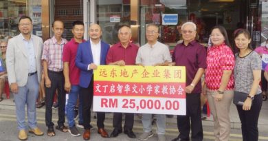 远东地产集团回馈社会 捐文丁4团体7.5万