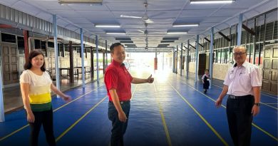 校友捐7万助打造训练场 马口启小焕然一新