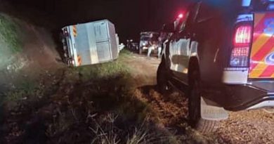 载洗洁品货柜罗厘 失控翻覆 2死