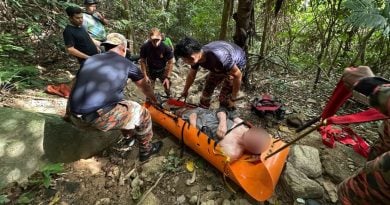 美籍男登山跌伤 召消拯员抬下山
