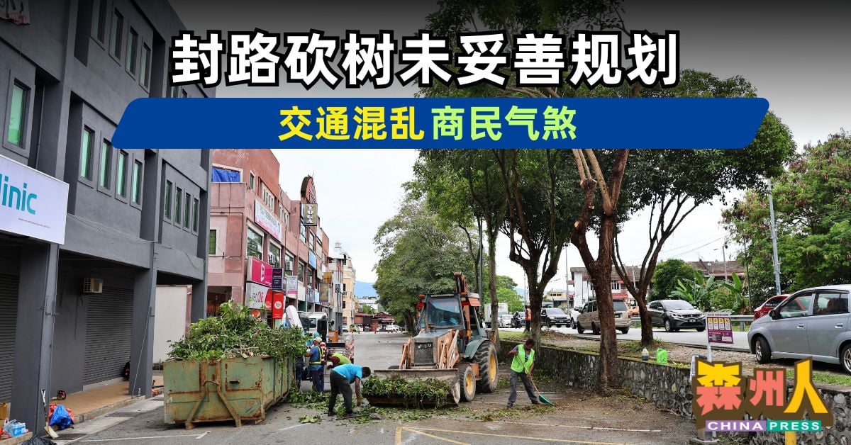 森州人头条｜封路砍树未妥善规划 交通混乱商民气煞