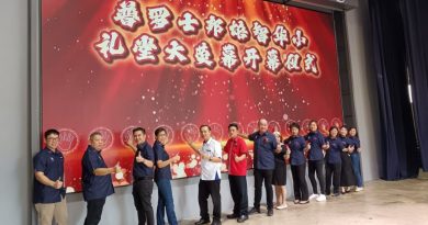 校友回馈培智华小 巨型屏幕新篮球架正式启用