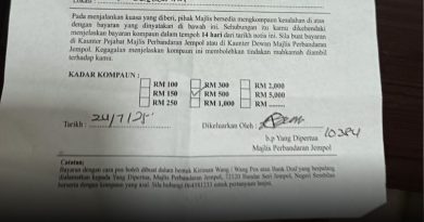 商业区黄线违例泊车 仁保市议会开罚RM500